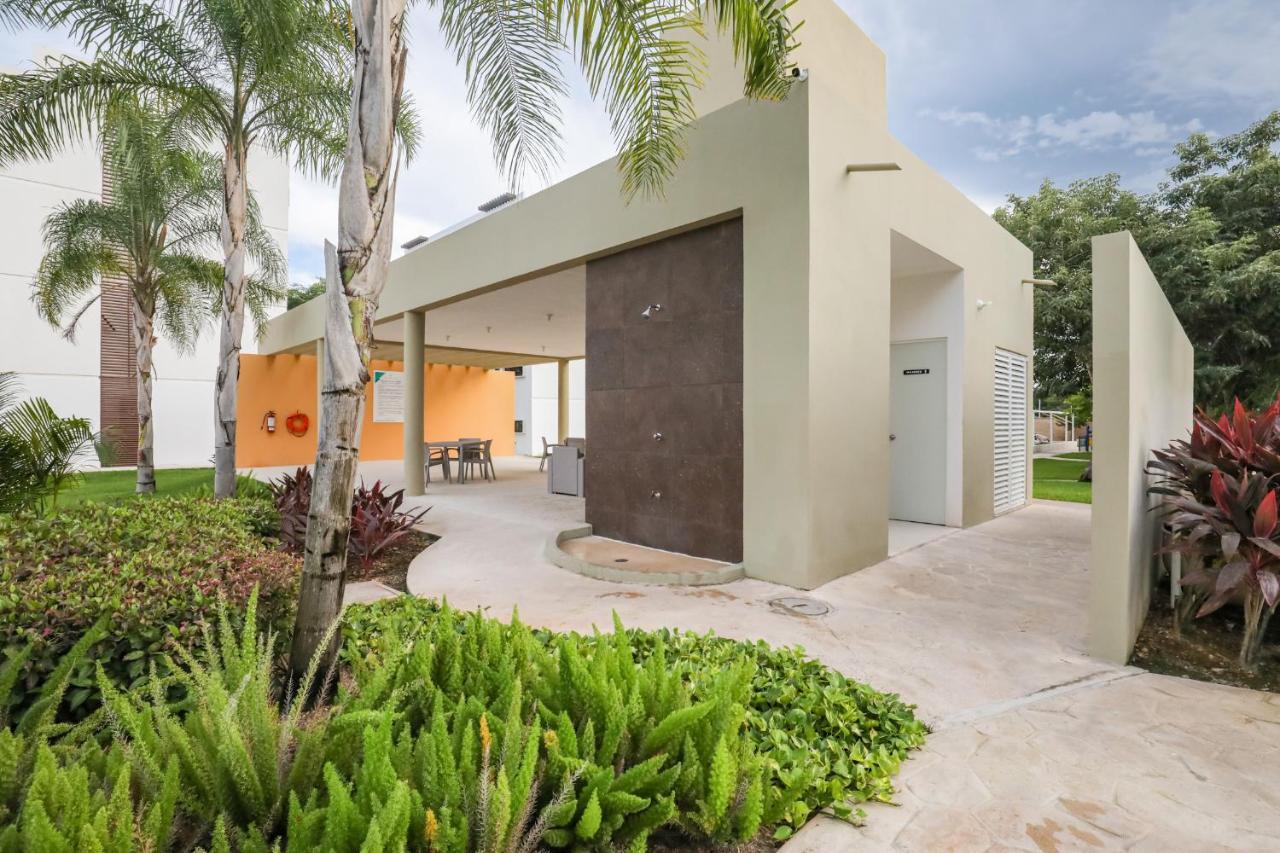 Departamento Lirios Residencial Para 5 Alberca Cancun Exterior photo